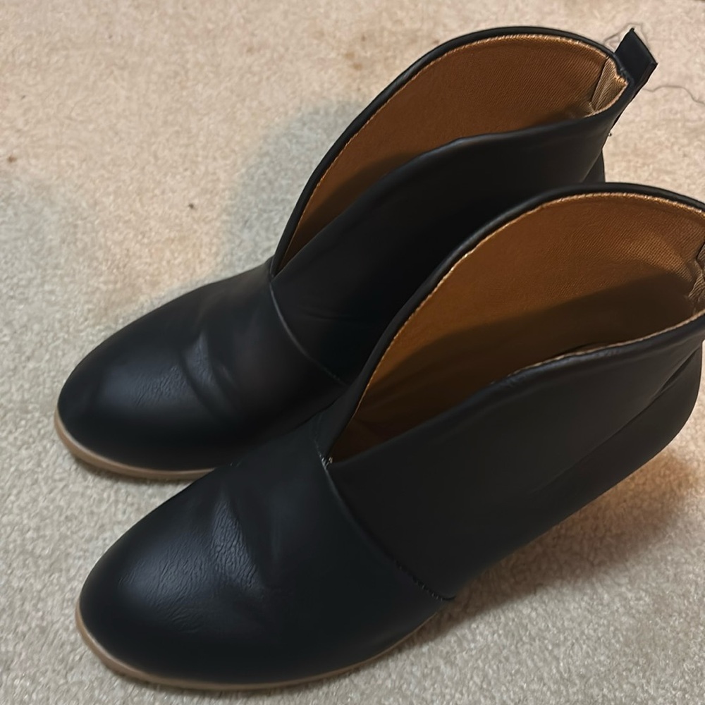 Black ankle boots